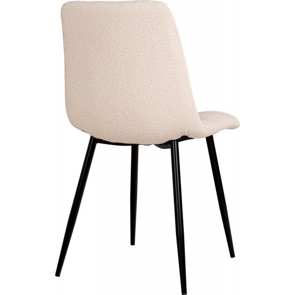 Chaise de salle à manger Middelfart Boucle blanche Chaise de salle à manger Middelfart Boucle blanche