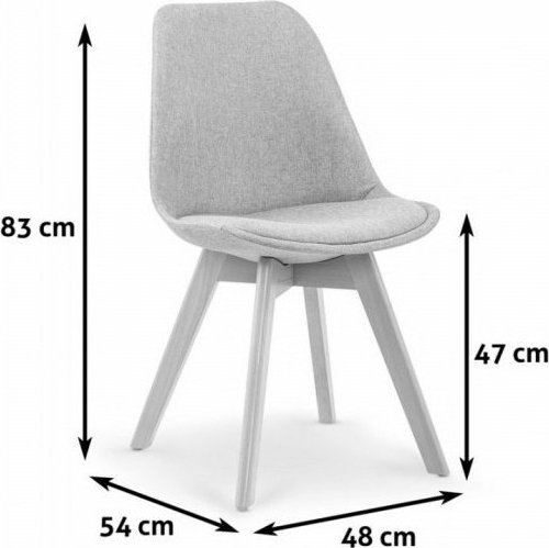 Merle stol - Ljusgr� / Tr�