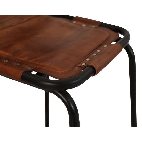 Skarpö barstol - Brun PU/svart Skarpö barstol - Brun PU/svart