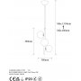 Domino plafondlamp 11046 - Goud