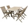 Salt klaffbord 140 cm - Gr teak
