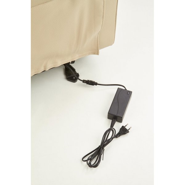 Alonis elektrisk reclinerfåtölj - Gräddvit Alonis elektrisk reclinerfåtölj - Gräddvit