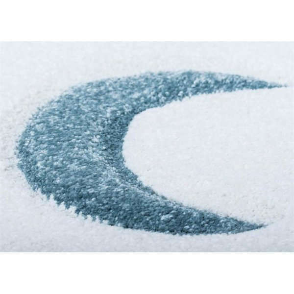 Machinaal geweven vloerkleed Octavia - Turkoois