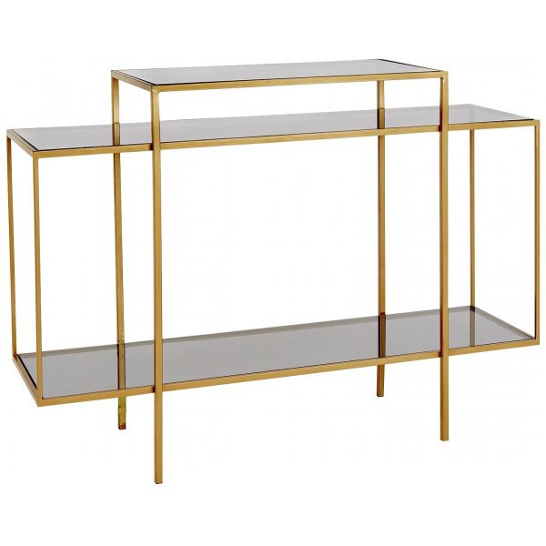 Winton konsolbord B120 cm - Mssing/glas