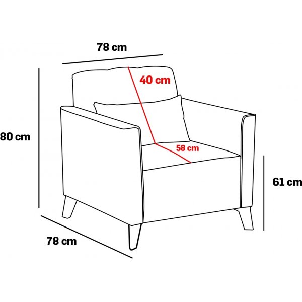 Ova fåtölj - Turkos Ova fåtölj - Turkos