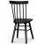 Groupe de salle  manger Sintorp, table  manger ronde 115 cm avec 4 chaises en porte--faux noires Orust - Marbre marron (Stra