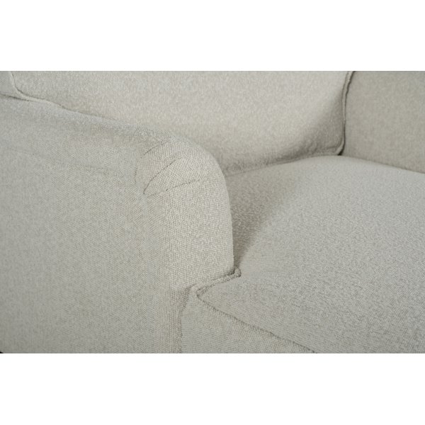 Fauteuil divan bouclé blanc - Howard Fauteuil divan bouclé blanc - Howard