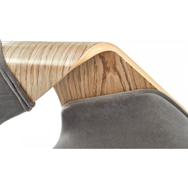 Fauteuil Cadeira 396 - Gris/chêne Fauteuil Cadeira 396 - Gris/chêne