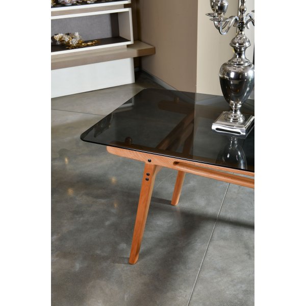 Palace matbord 160 cm - Ek/glas