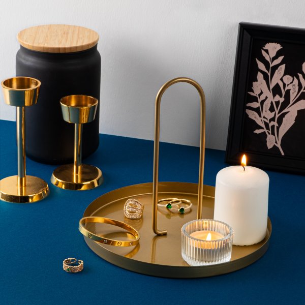 Assiette décorative Simi - Or Assiette décorative Simi - Or