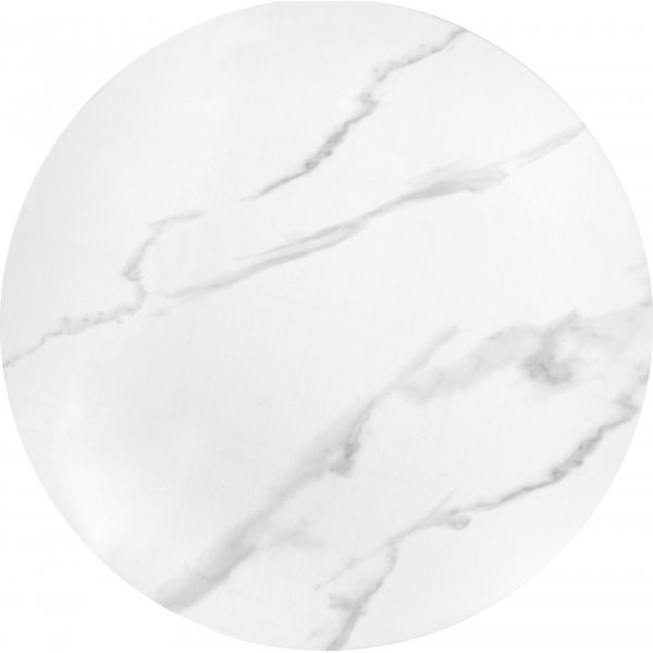 Table basse Tribeca 50 cm - Marbre blanc/or