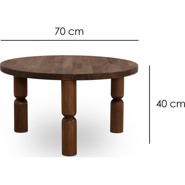 Table basse Ida Ø70 cm - Noyer Table basse Ida Ø70 cm - Noyer