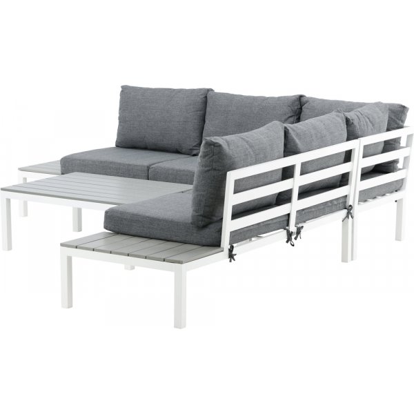 Odense hörnsoffgrupp - Grå/Vit Odense hörnsoffgrupp - Grå/Vit