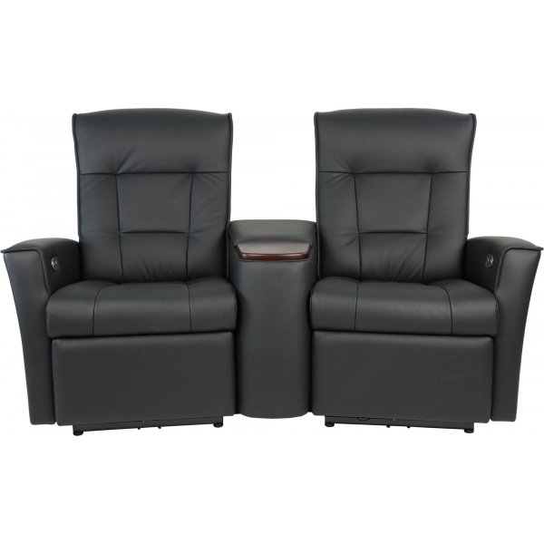 Hjellegjerde Ullstein elektrisk 2-sits biosoffa - Svart