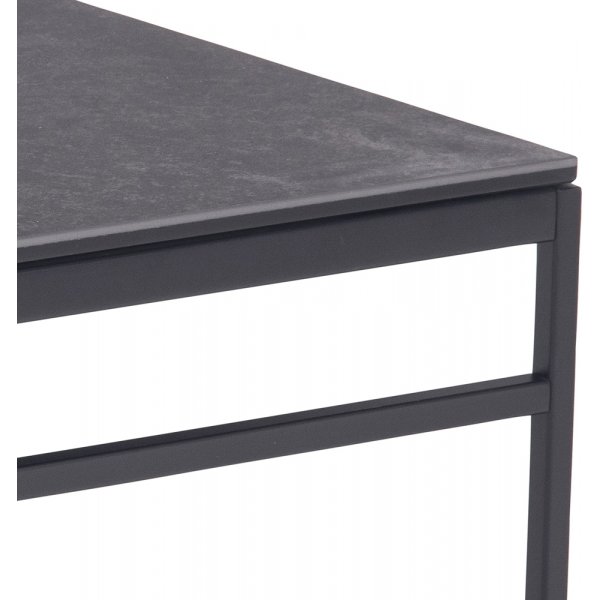 Table de paris Exeter 55x50 | 100x50cm - Noir Table de paris Exeter 55x50 | 100x50cm - Noir