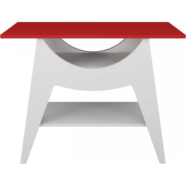 Ese avlastnigsbord 100 x 35 cm - Vit/röd Ese avlastnigsbord 100 x 35 cm - Vit/röd