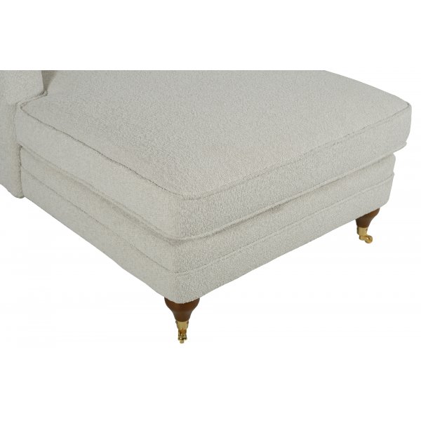 Fauteuil divan bouclé blanc - Howard Fauteuil divan bouclé blanc - Howard