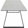 Kvarnbacken matbord 200 cm - Svart/vit Marmor