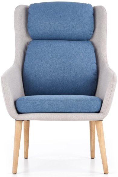 Fauteuil Walter - Bleu/Gris (Tissu) Fauteuil Walter - Bleu/Gris (Tissu)