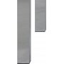 Kante matbord 140 cm - Krom
