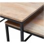 Melissa satsbord 75x75 | 65x65 cm - Tr/svart