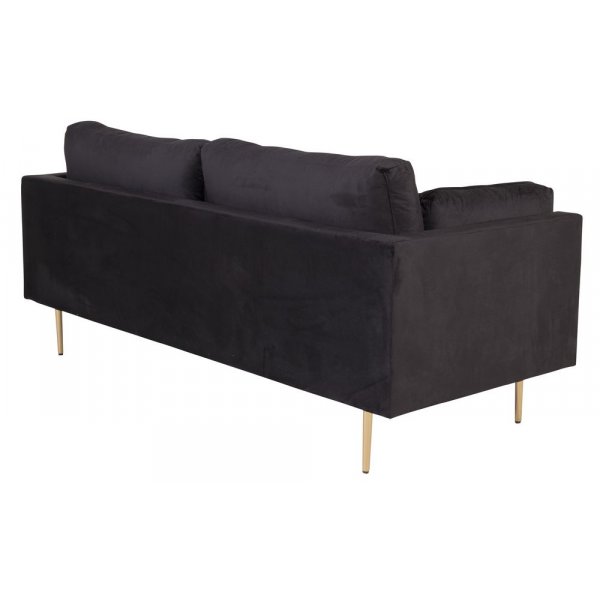 Savanna 3-sits soffa - Svart sammet Savanna 3-sits soffa - Svart sammet