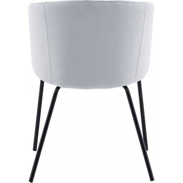 Stol i ljusgrå sammet Stol i ljusgrå sammet