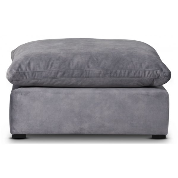 Fiskvik fotpall XL - Grå adore velour Fiskvik fotpall XL - Grå adore velour