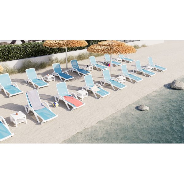 Table basse Joker 43 x 43 cm - Blanc