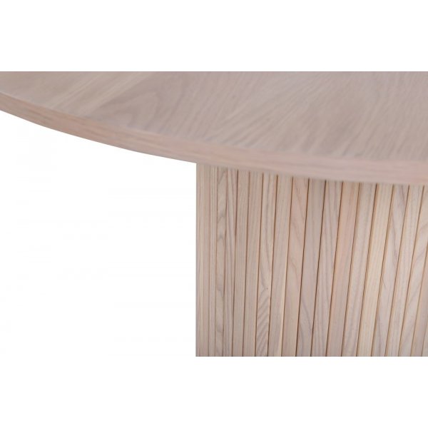 Nivå runt matbord i whitewash - runt bord Ø110 cm Nivå runt matbord i whitewash - runt bord Ø110 cm