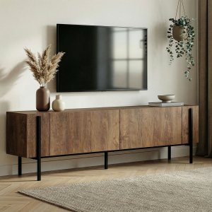 TV-b�nk Nemming 180 cm - Kafkas oak/svart