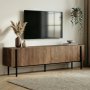 TV-b�nk Nemming 180 cm - Kafkas oak/svart