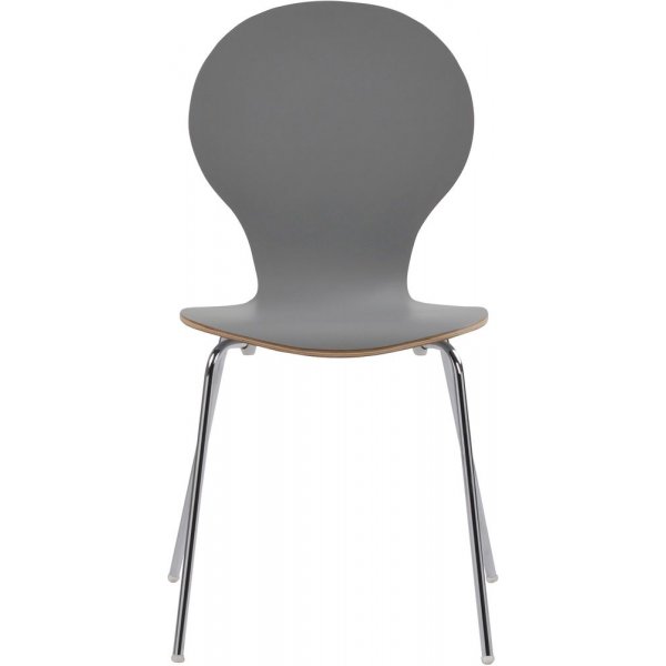 Bailey stol - Gr� (HPL)/krom