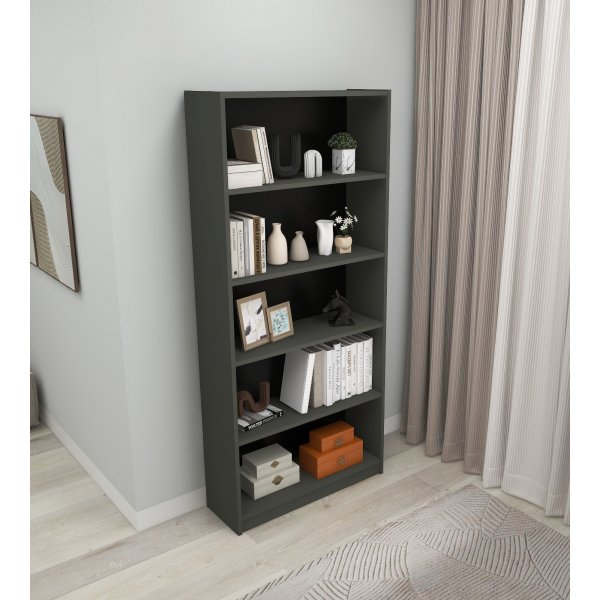 Bibliothèque Manolya - Gris foncé Bibliothèque Manolya - Gris foncé