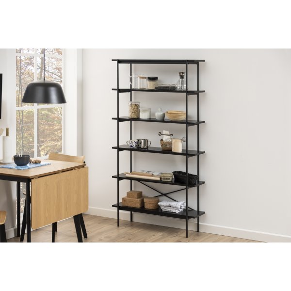 Table  manger Roxby 80-120 cm - Chne/noir