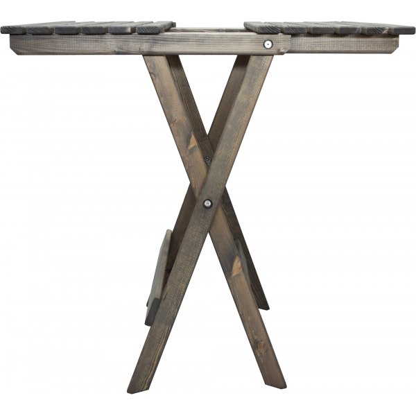 Table de groupe d'extrieur Wilma 65 x 65 cm avec 2 chaises Knohult - Gris