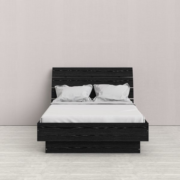 Naia bed 137 x 191 cm - Zwart