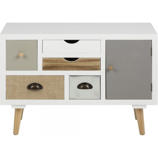 Thais Ladekast 81x55 cm - Wit/meerkleurig Thais Ladekast 81x55 cm - Wit/meerkleurig