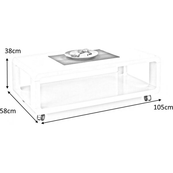 Mosjö soffbord 105 x 58 cm - Vit Mosjö soffbord 105 x 58 cm - Vit