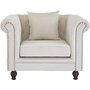Churchill chesterfieldftlj - Beige sammet