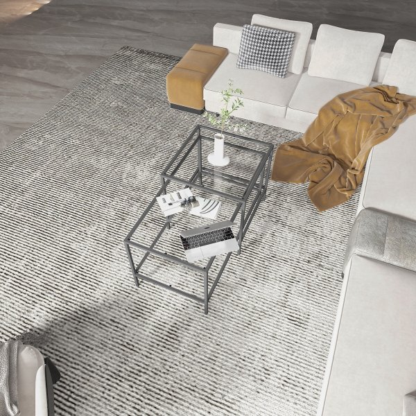 Table de travail Sevay 50/90 x 50/45 cm - Noir