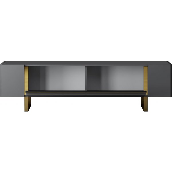 Erki TV-bänk - Antracit/guld Erki TV-bänk - Antracit/guld