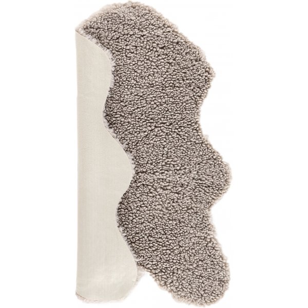 Plaid Katy 60x90 cm - Simili mouton gris clair Plaid Katy 60x90 cm - Simili mouton gris clair