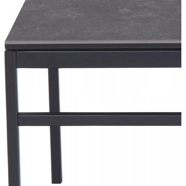 Table de paris Exeter 55x50 | 100x50cm - Noir Table de paris Exeter 55x50 | 100x50cm - Noir