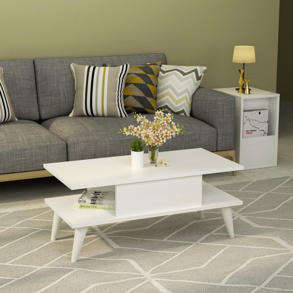 Table basse Beta - Blanc Table basse Beta - Blanc