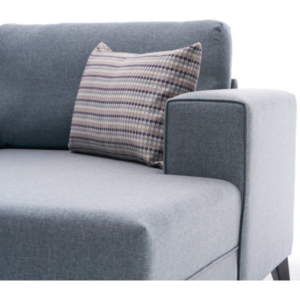 Canapé-lit modèle U - Bleu Canapé-lit modèle U - Bleu