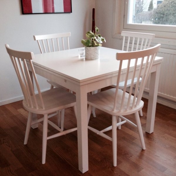 Pinnstol vit - Karl + Mbeltassar