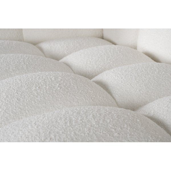 Soffa 322 cm bred beige teddy - Elisa + Textilrengring fr mbler