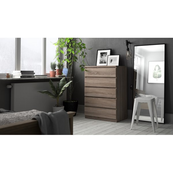 Naia byrå med 5 lådor - Tryffel Naia byrå med 5 lådor - Tryffel