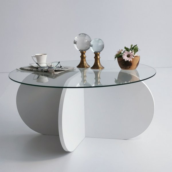 Table basse Bubble 75 cm - Blanc